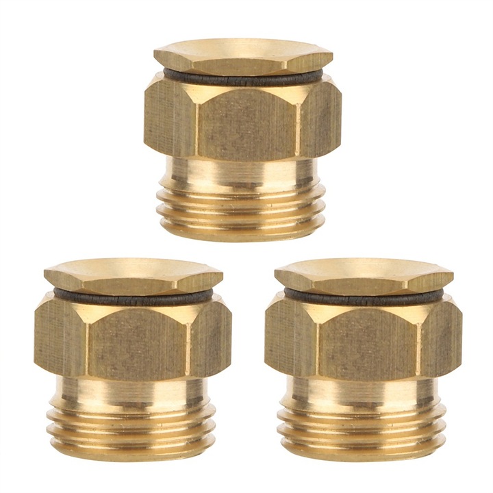 Set 3 Duze pulverizare pentru irigatii, Mmgoqqt, Alama, Design ajustabil, G1/2", Auriu