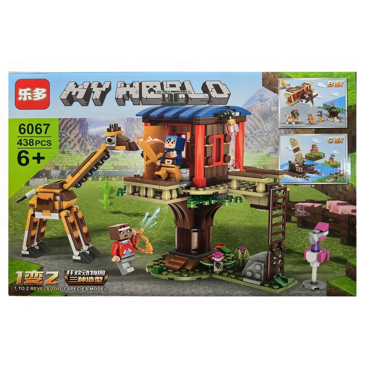 Minecraft My World építőkészlet, Zoo, 438 darab