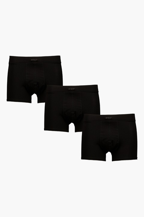 Karl Lagerfeld, Set de boxeri din amestec de lyocell - 3 Perechi, Negru