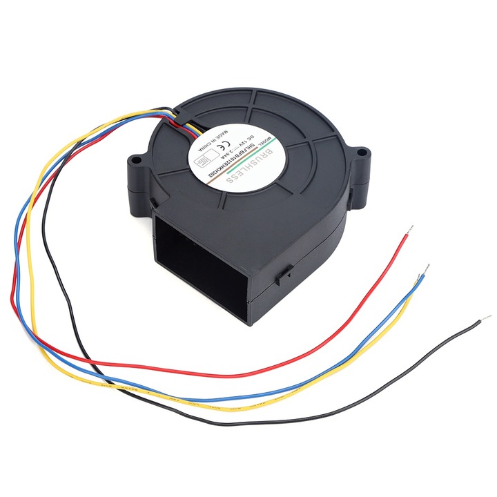Jormftte DC ventilátor fűtőberendezésekhez, 12V, 2.94A, nagy pontosságú, műszaki műanyag, beltéri és kültéri használatra
