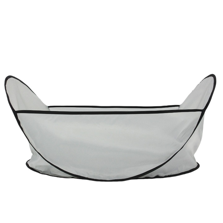 Bazin Pliabil pentru Ingrijire Caini ， Set Portabil Spa & Barbiere Antipar ， Reducere Par Cazut la Plimbari, Gradina, Calatorii ， 75x45x38cm， gri