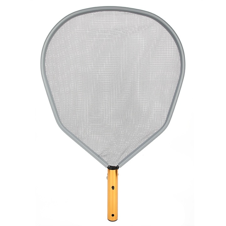 Мрежа за почистване на басейн, алуминиева, 350 гр., сива/златна