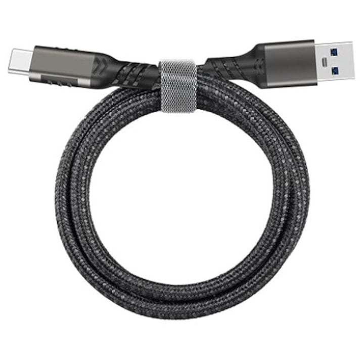 Cablu USB A la USB C 5FT, transfer date 10Gbps, incarcare rapida 60W, compatibilitate larga