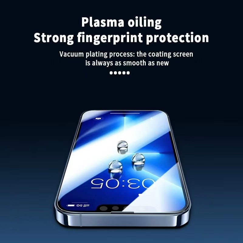 Folie protectie telefon 9h, sticla securizata, antisoc, transparenta, pentru iPhone 15