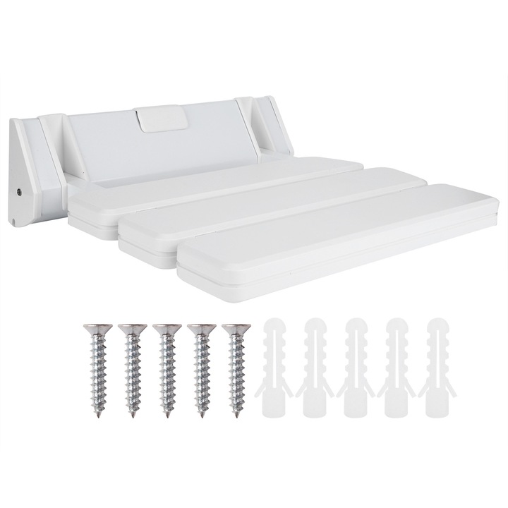 Jormftte összecsukható zuhanyszék, csúszásgátló kialakítás, alumínium és műanyag anyag, kompakt méretek