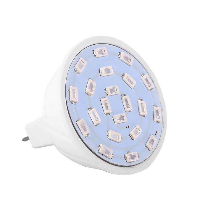 Lampa de crestere pentru plante Jormftte, 3W, 21 LED-uri, interior, soclu MR16