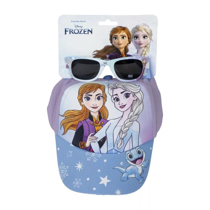 Комплект бейзболна шапка и слънчеви очила Disney Frozen