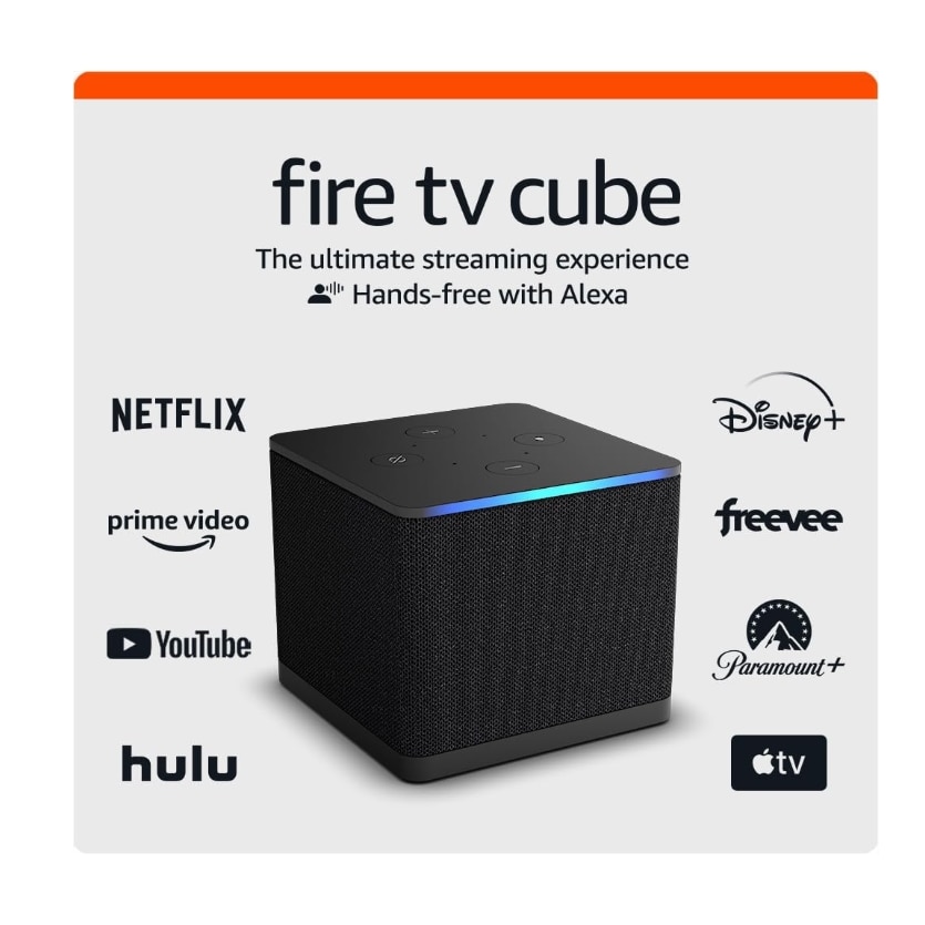 Media Player Amazon Fire TV cube 3rd gen, streaming, Alexa, Wi-Fi