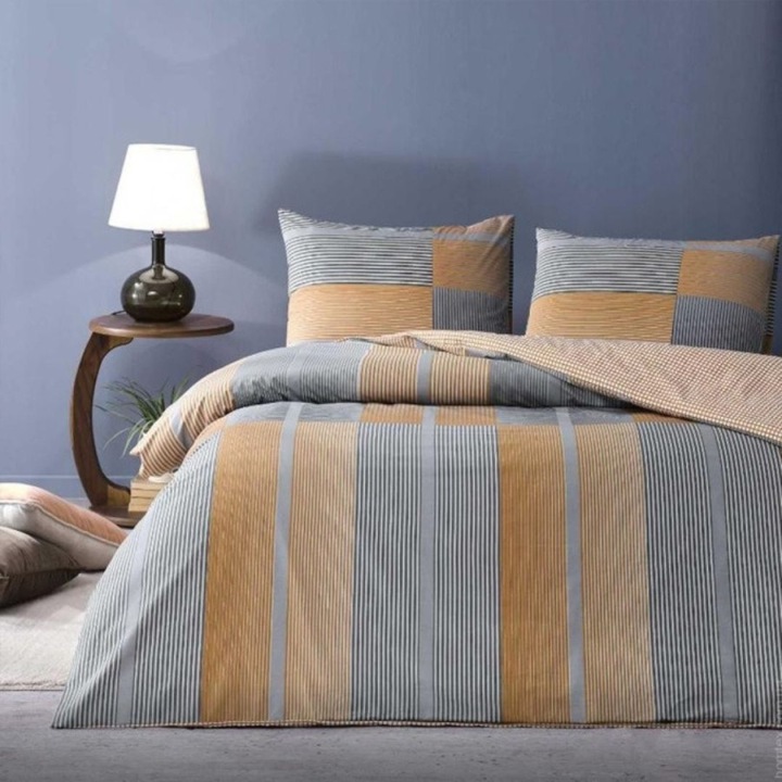 Dupla ágynemű, 100% ranforce pamut, 240x260 cm, 4 db, TAC, Mérföld