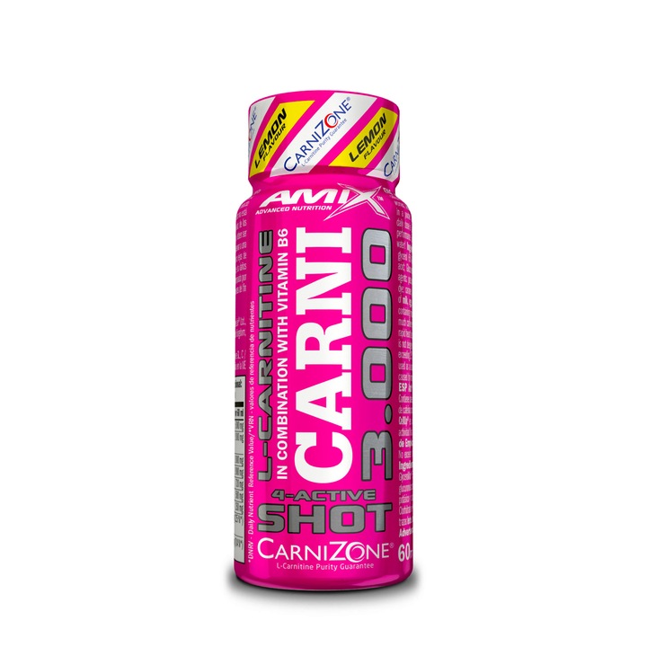 Fiola, Amix, L-Carnitina Carnishot 3000, Lamaie, 60 ml