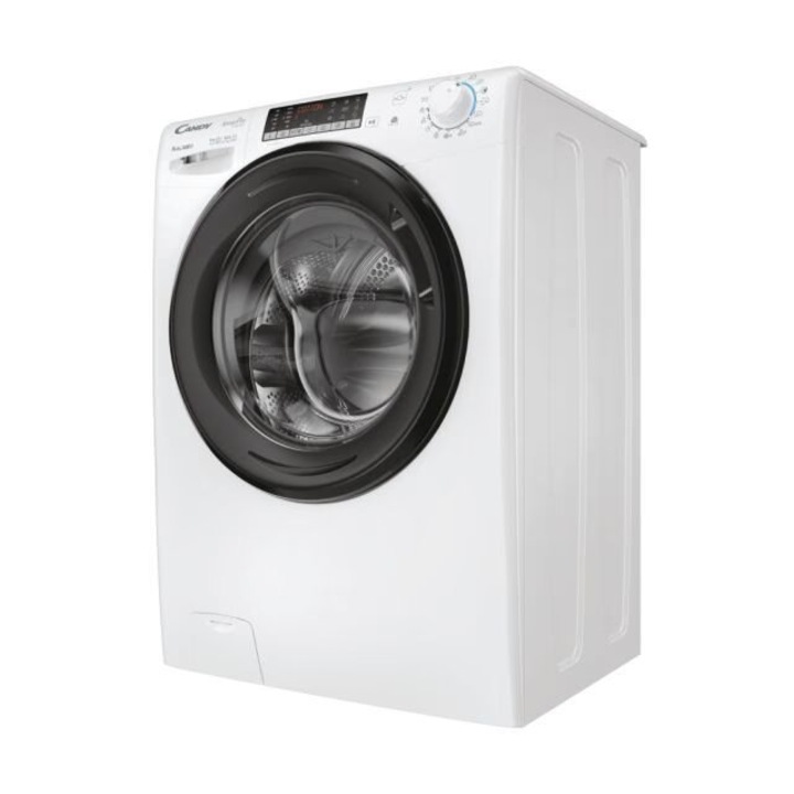 Masina de spalat rufe cu uscator Candy CSOW61066TWMB6-S, Spalare 10 kg, Uscare 6 kg, 1600 rpm, Clasa D, Snap and Wash, Speed Driver Inverter, Alb