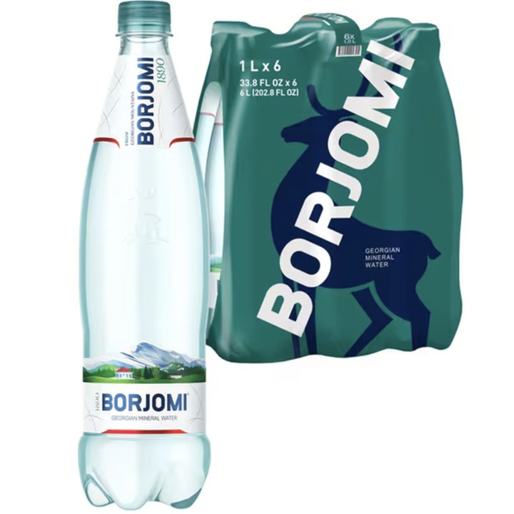 Apa Minerala Borjomi 1L PET x 6 buc