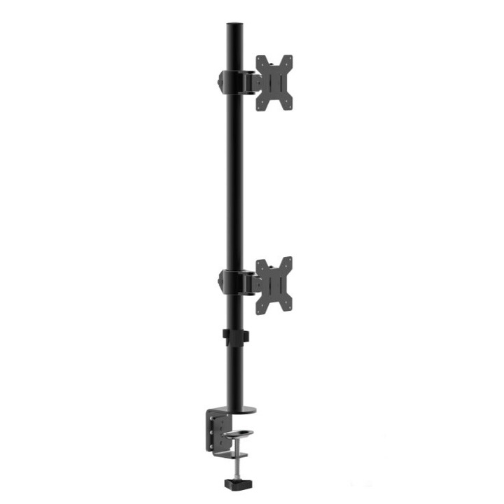 Стойка за монитор BlackMount UP02, 2 монитора 10-27", със скоба, макс. 8 кг/монитор
