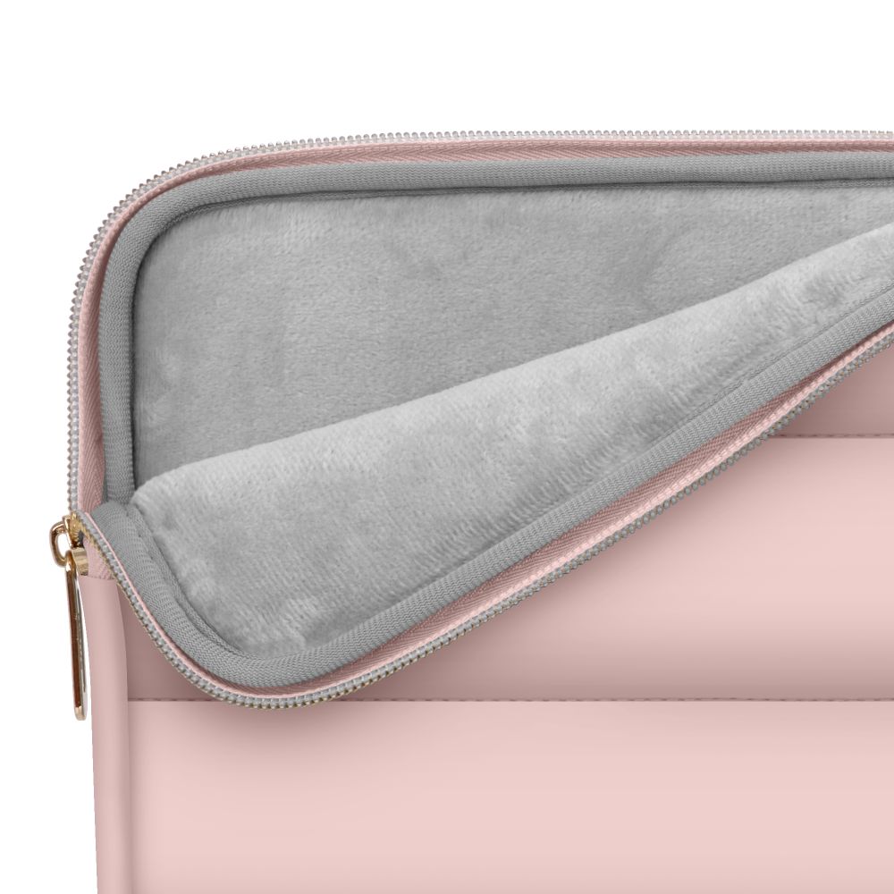 Set husa laptop 13/14 inch si husa pentru accesorii TECH-PROTECT Puffy Rose