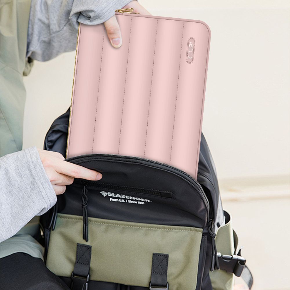 Set husa laptop 13/14 inch si husa pentru accesorii TECH-PROTECT Puffy Rose