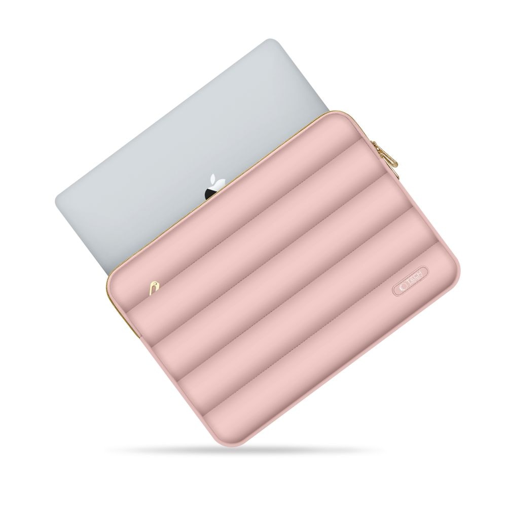 Set husa laptop 13/14 inch si husa pentru accesorii TECH-PROTECT Puffy Rose
