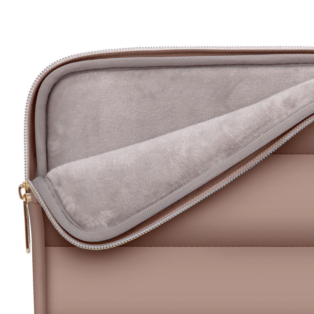 Set husa laptop 13/14 inch si husa pentru accesorii TECH-PROTECT Puffy Walnut