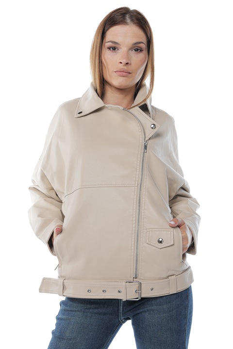 Geaca dama, oversize, Bej | Bej deschis