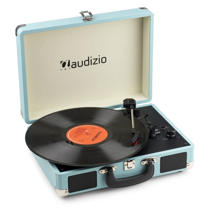 Грамофон с Bluetooth, син, Audizio RP116BL