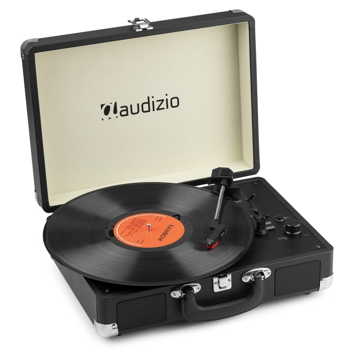 Грамофон, Bluetooth, черен, Audizio RP116BK