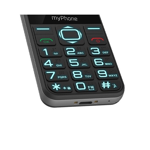 Telefon seniori butoane mari ecran 2.3" camera foto radio FM difuzor lanterna functie SOS bluetooth Halo3