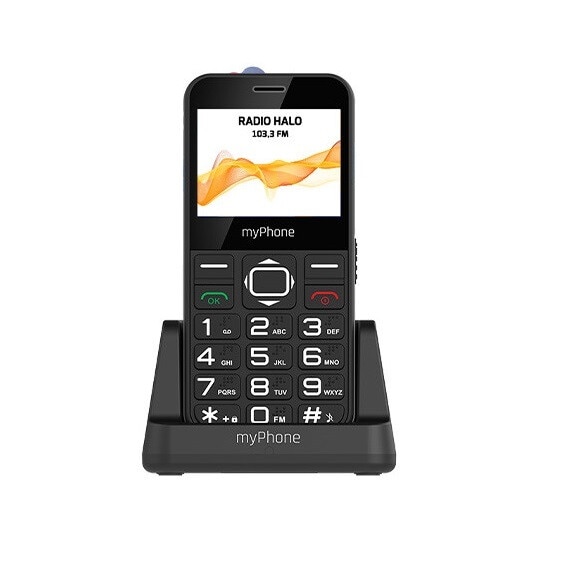 Telefon seniori butoane mari ecran 2.3" camera foto radio FM difuzor lanterna functie SOS bluetooth Halo3