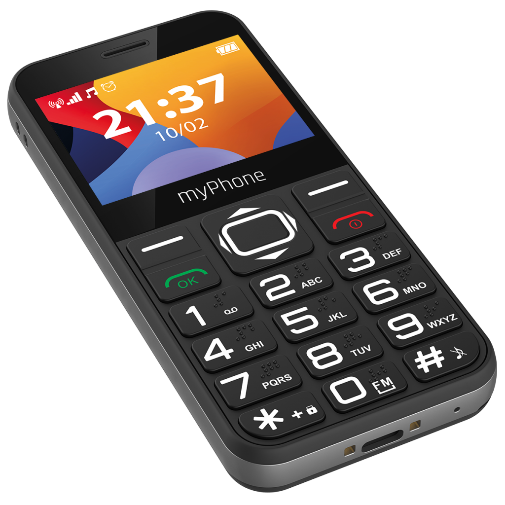 Telefon seniori butoane mari ecran 2.3" camera foto radio FM difuzor lanterna functie SOS bluetooth Halo3