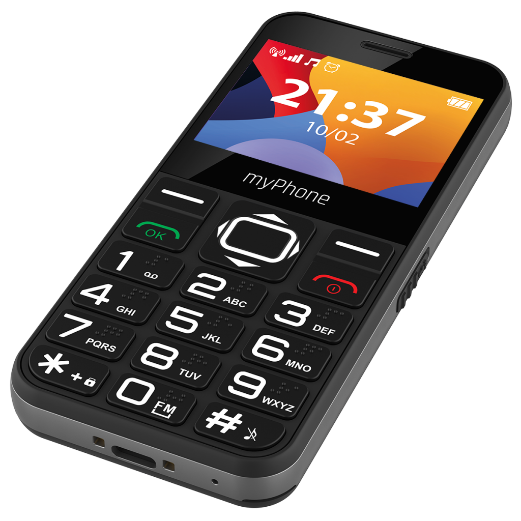 Telefon seniori butoane mari ecran 2.3" camera foto radio FM difuzor lanterna functie SOS bluetooth Halo3