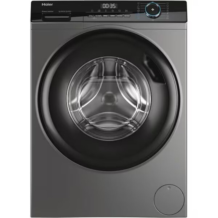 Пералня с предно зареждане HAIER HW90-B14939S8-S, Пара, 9 кг, 1400 об./мин., Клас А, Антрацит