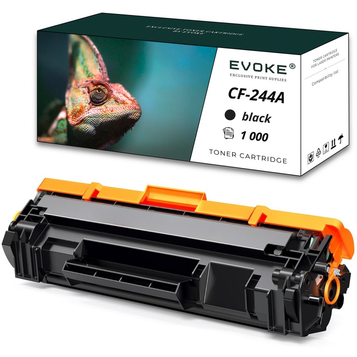 HP CF244A черна касета за принтер, 1000 страници, CF-244A / 44A, съвместима с LaserJet Pro M15a M16a M15w M17w M28w M31w