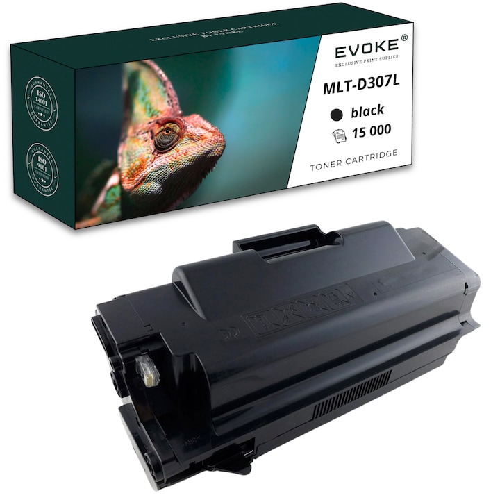 Toner cartus imprimanta pentru SAMSUNG MLT-D307L negru, 15000 pagini, MLTD307L, compatibil cu ML-4510 ML-5010 ML-4512 ML-5015 ML-5017