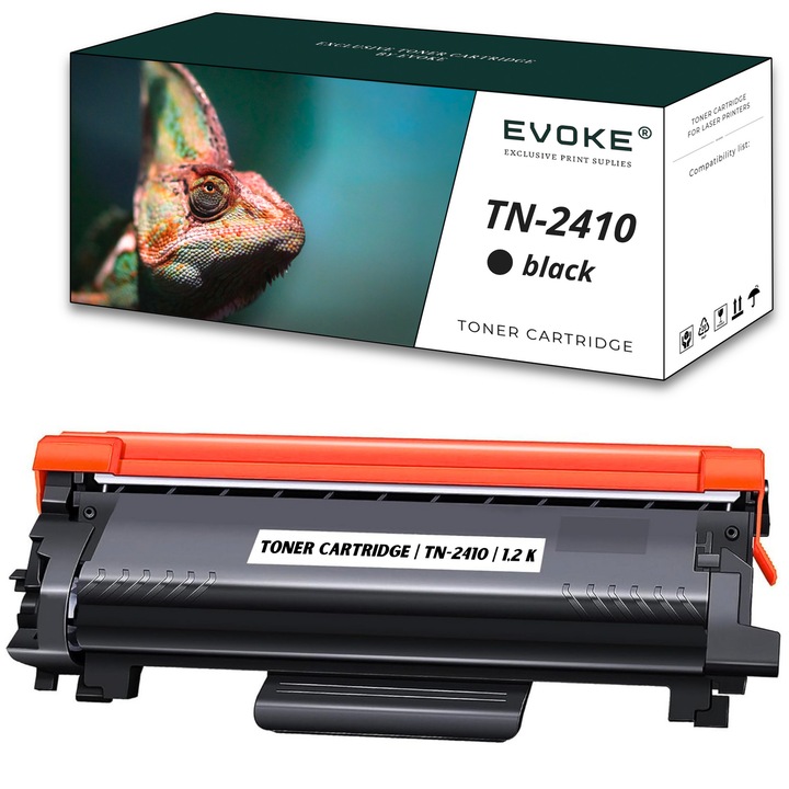 Toner cartus imprimanta pentru Brother TN2410 negru, 1200 pagini, TN-2410, compatibil cu L2310D L2350DW L2530DW L2710 L2750DW