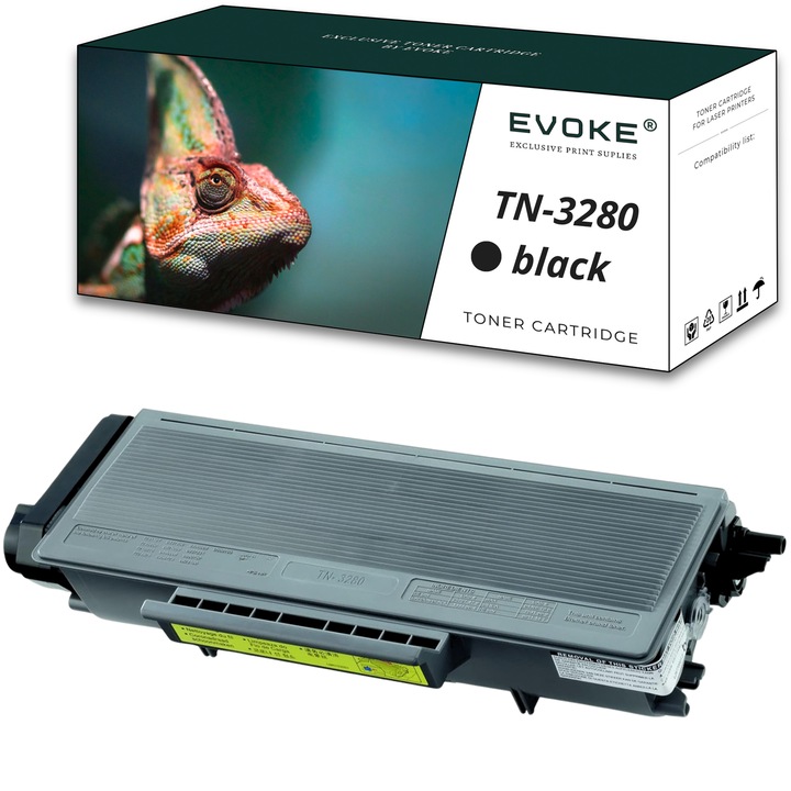 Toner cartus imprimanta pentru Brother TN3280 negru, 8000 pagini, TN-3280, compatibil cu HL-5340D HL-5350DN DCP-8070D