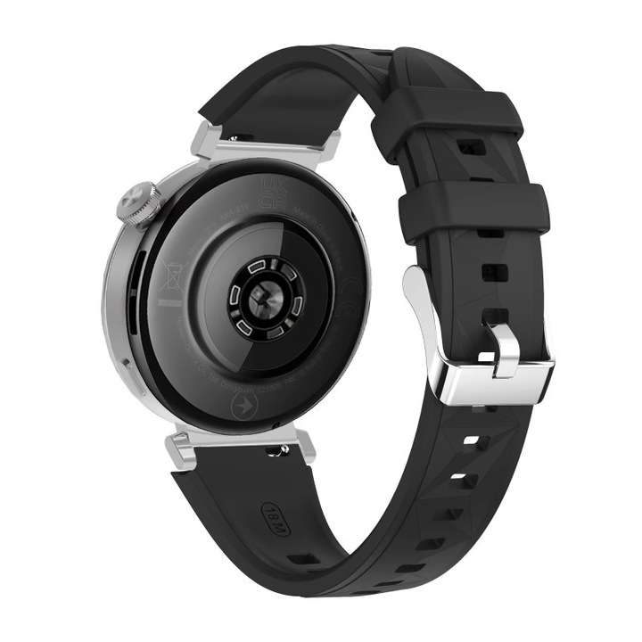 Каишка, съвместима с Huawei Watch GT 4 5 GT4 GT5 41MM, GT5 PRO 42MM, Best Accessories, силикон, 18 мм, черен