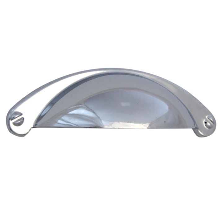 Maner pentru mobila, metalic, finisaj crom lucios, M 481.37.22, M4 x 64 mm