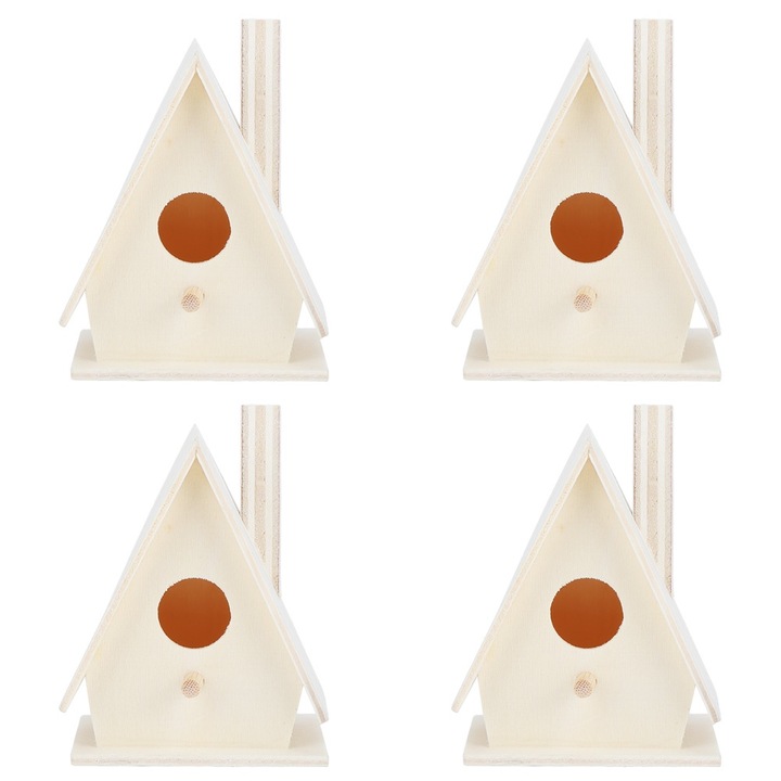 4 db madárház készlet, Jormftte, egyedi design, nedvességálló, 30x20x20cm