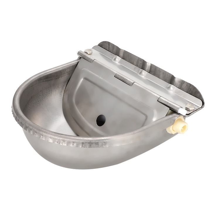 Jormftte automata rozsdamentes acél itató állatoknak, strapabíró, könnyen telepíthető, 30x15x10cm