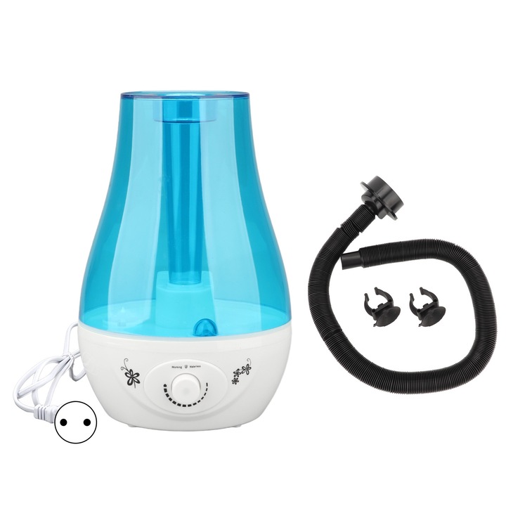 Jormftte hüllő párásító, 3L, csendes kialakítás, kék