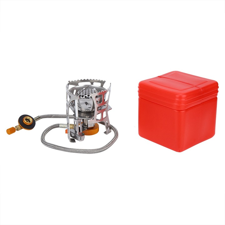 Jormftte kemping égő, nagy hőhatékonyságú, hordozható, 30 kg, tárolódoboz