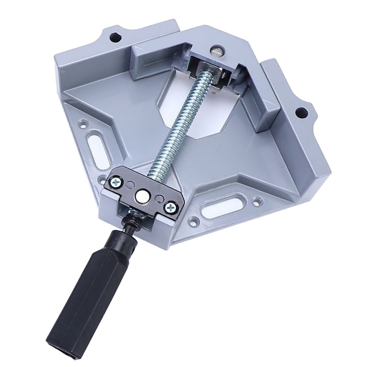 90 fokos szögletes szorító, Jormftte, ötvözött acél, fához és fémhez, hordozható méret