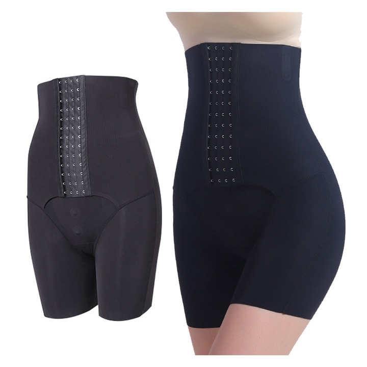 Női sportnadrág, Jormftte, alakformáló, fekete, nylon