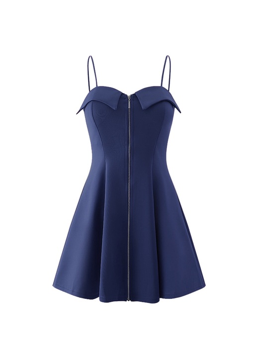 Rovid Jormftte ruha, polieszter, Kék, L