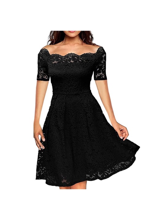 Női ruha, Jormftte, fekete, M INTL