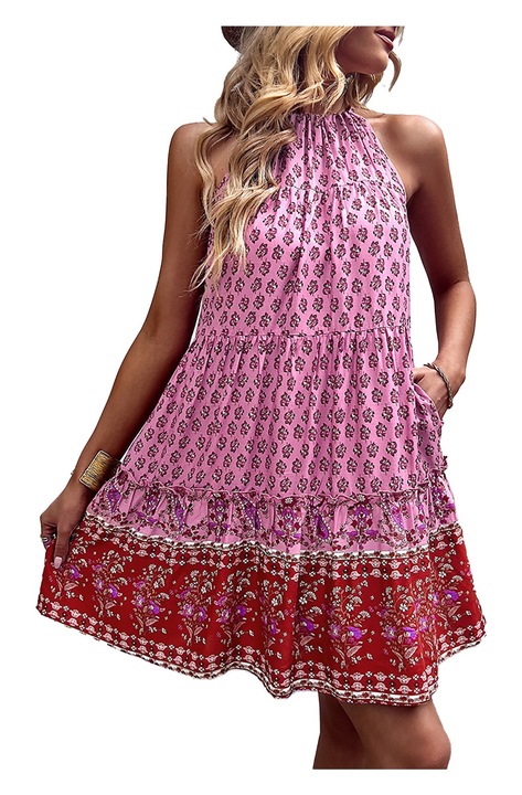 Női ruha, Jormftte, nyári, rózsaszín, L INTL