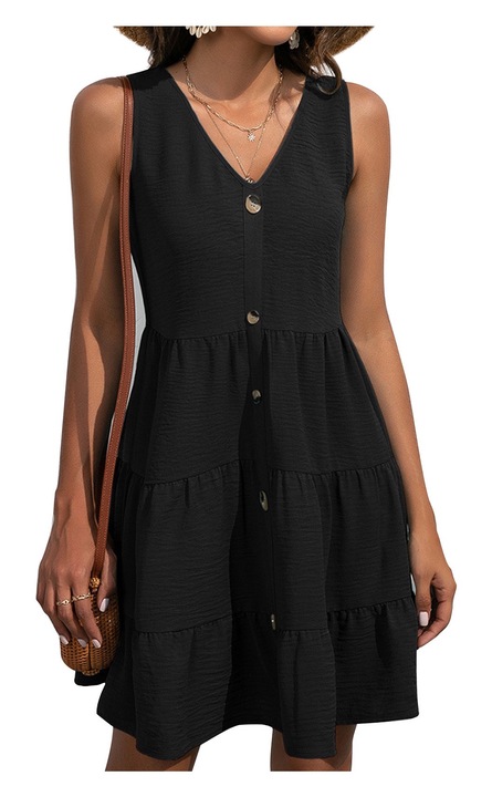 Női ruha, Jormftte, fekete, M INTL