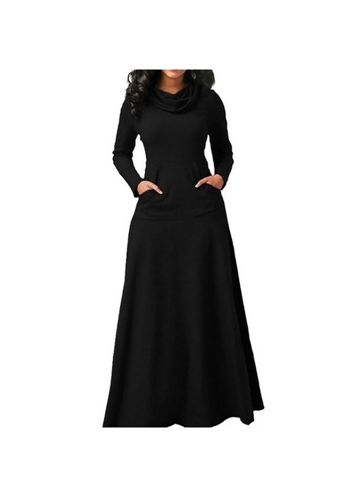 Női ruha, Jormftte, fekete, 4XL INTL