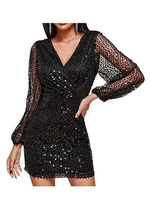 Női miniruha, Jormftte, fekete, poliészter, L INTL