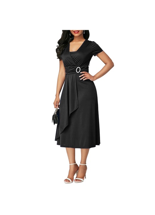 Női ruha, Jormftte, fekete, 2XL INTL