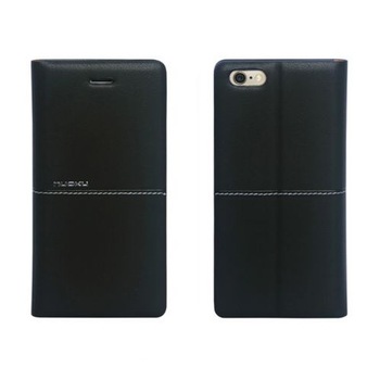 Husa Flip (Portofel) Nuoku Royal din piele pentru Apple Iphone 6 Plus/6s Plus Negru Husa Flip (Portofel) Nuoku Royal din piele pentru Apple Iphone 6 Plus/6s Plus Negru