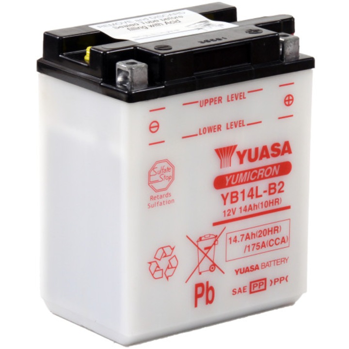 Motorkerékpár akkumulátor Yuasa YuMicron 12V 14Ah (YB14L-B2)
